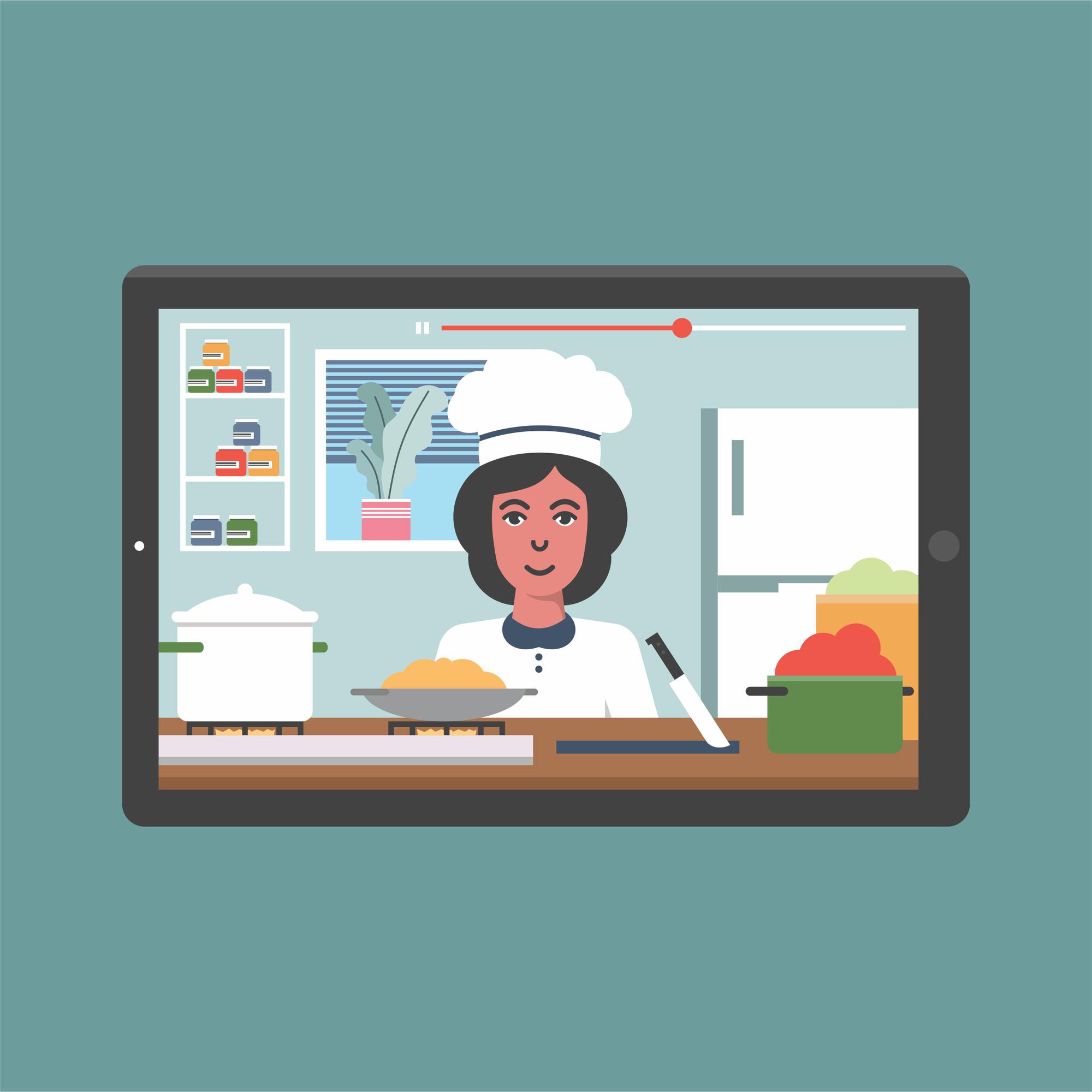 Dettaglio aula virtuale con attrezzature